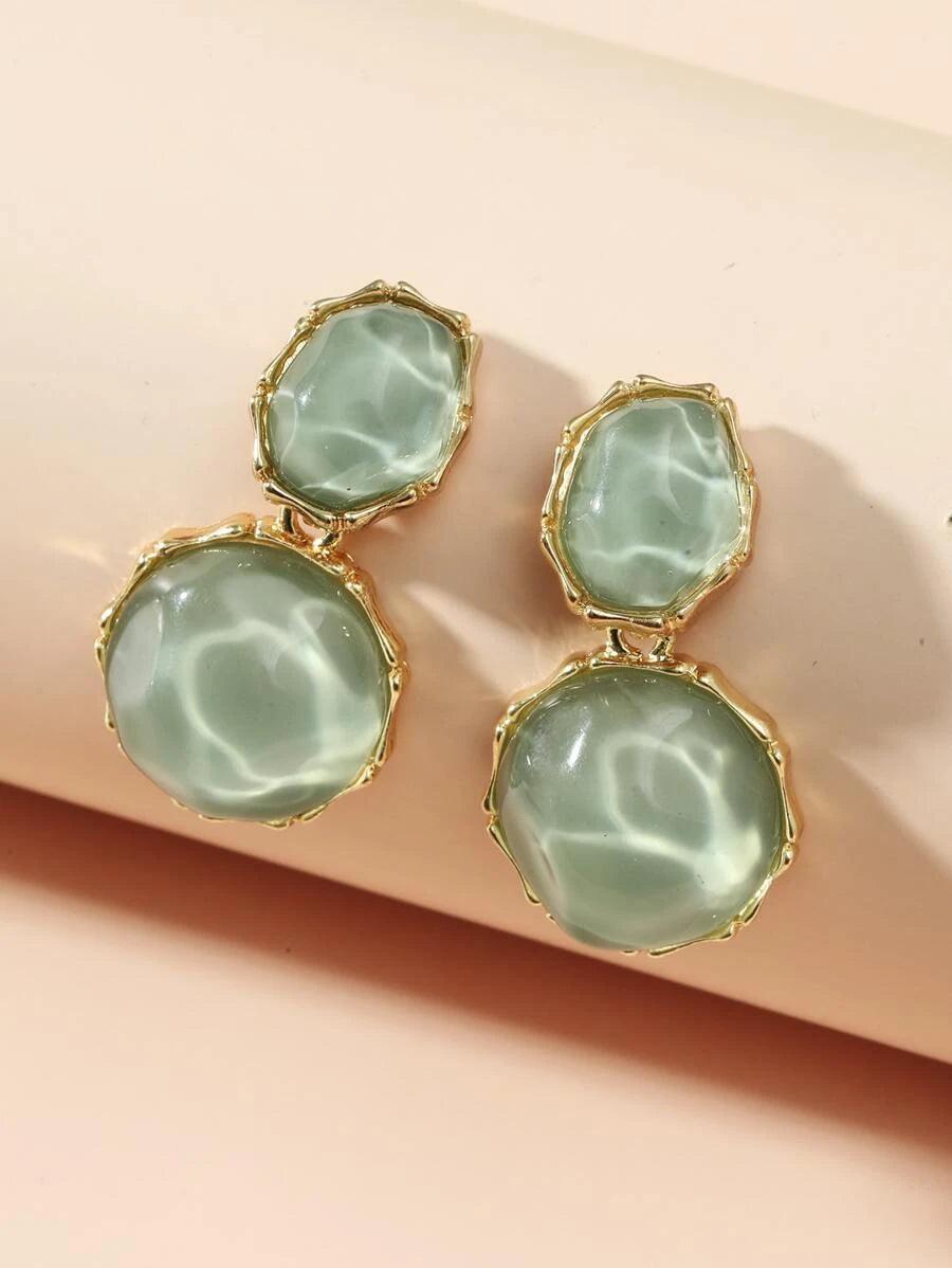 Colorful Earrings (Green) - Muse Jewelry