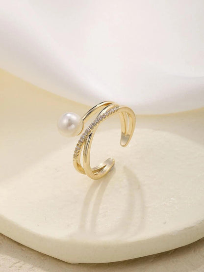 Pearly Ring (Gold) - Muse Jewelry