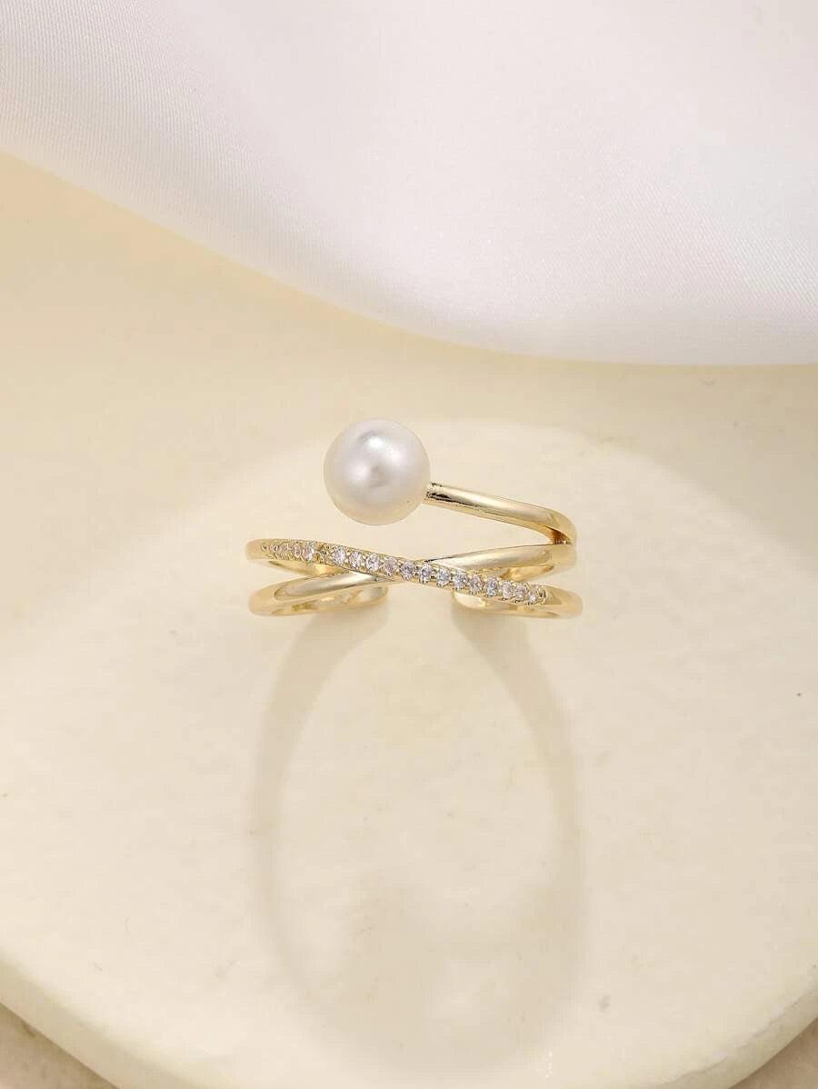 Pearly Ring (Gold) - Muse Jewelry