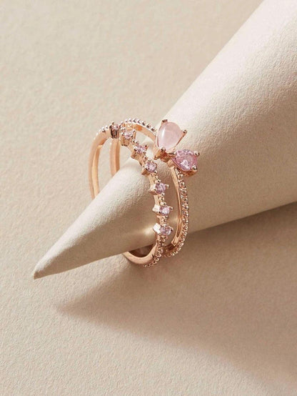 Sparkly Pink Ring - Muse Jewelry