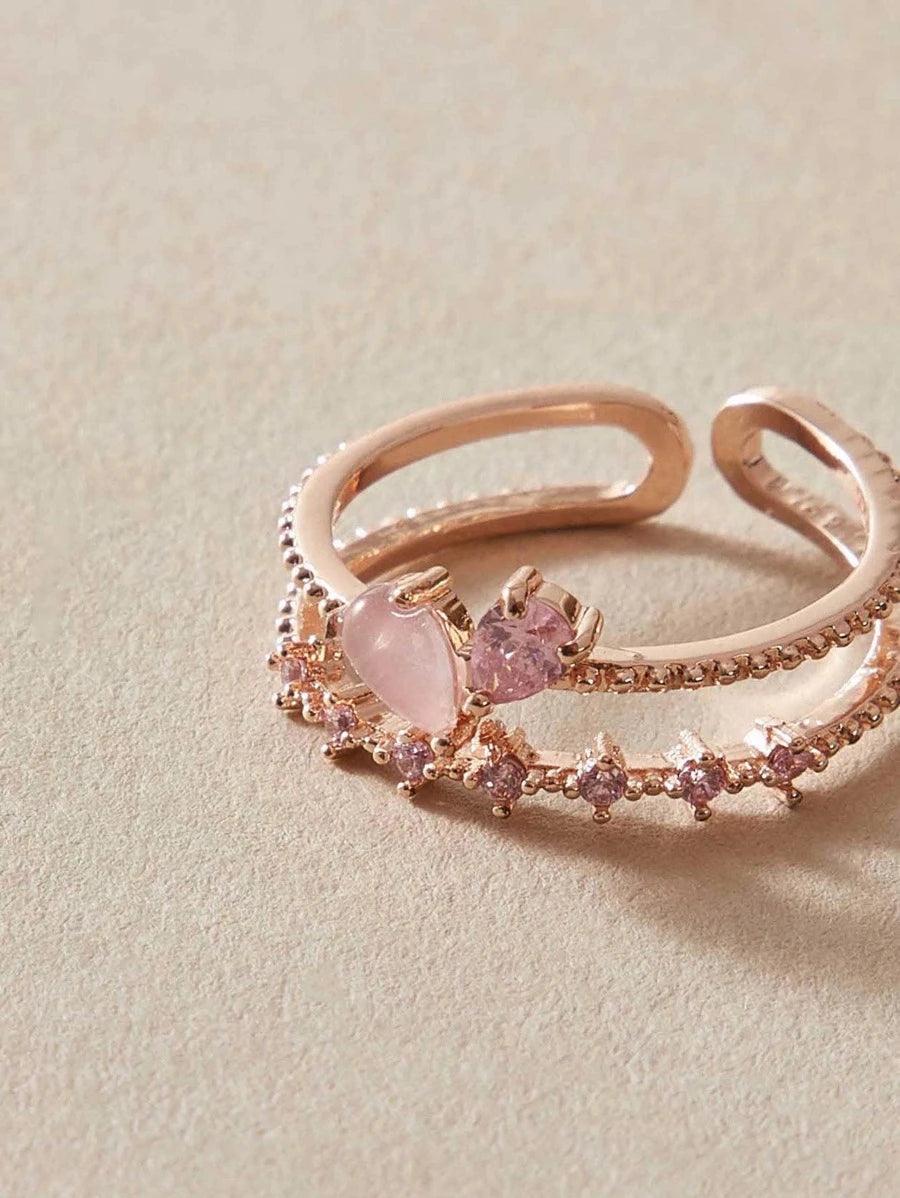 Sparkly Pink Ring - Muse Jewelry