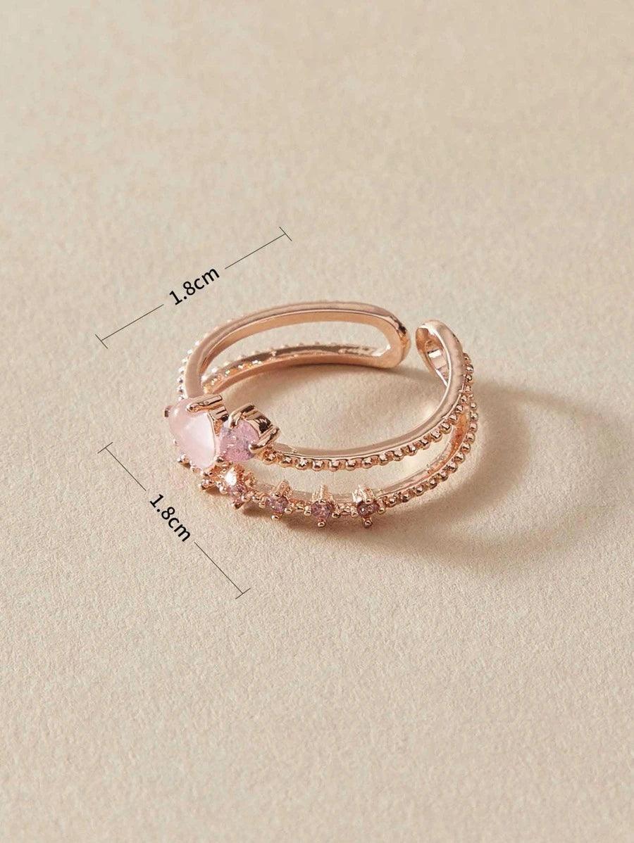 Sparkly Pink Ring - Muse Jewelry