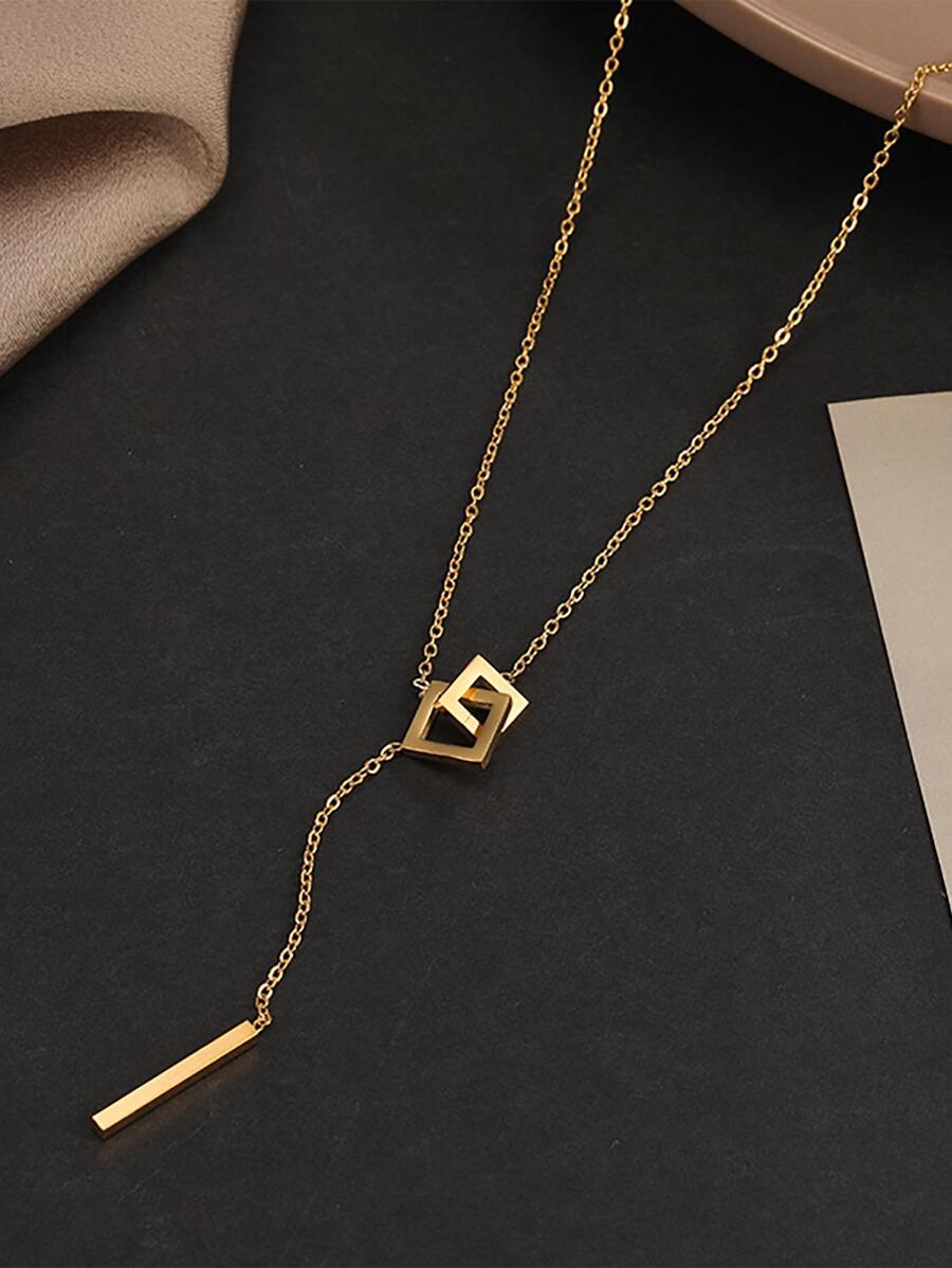 Tilted Square Necklace