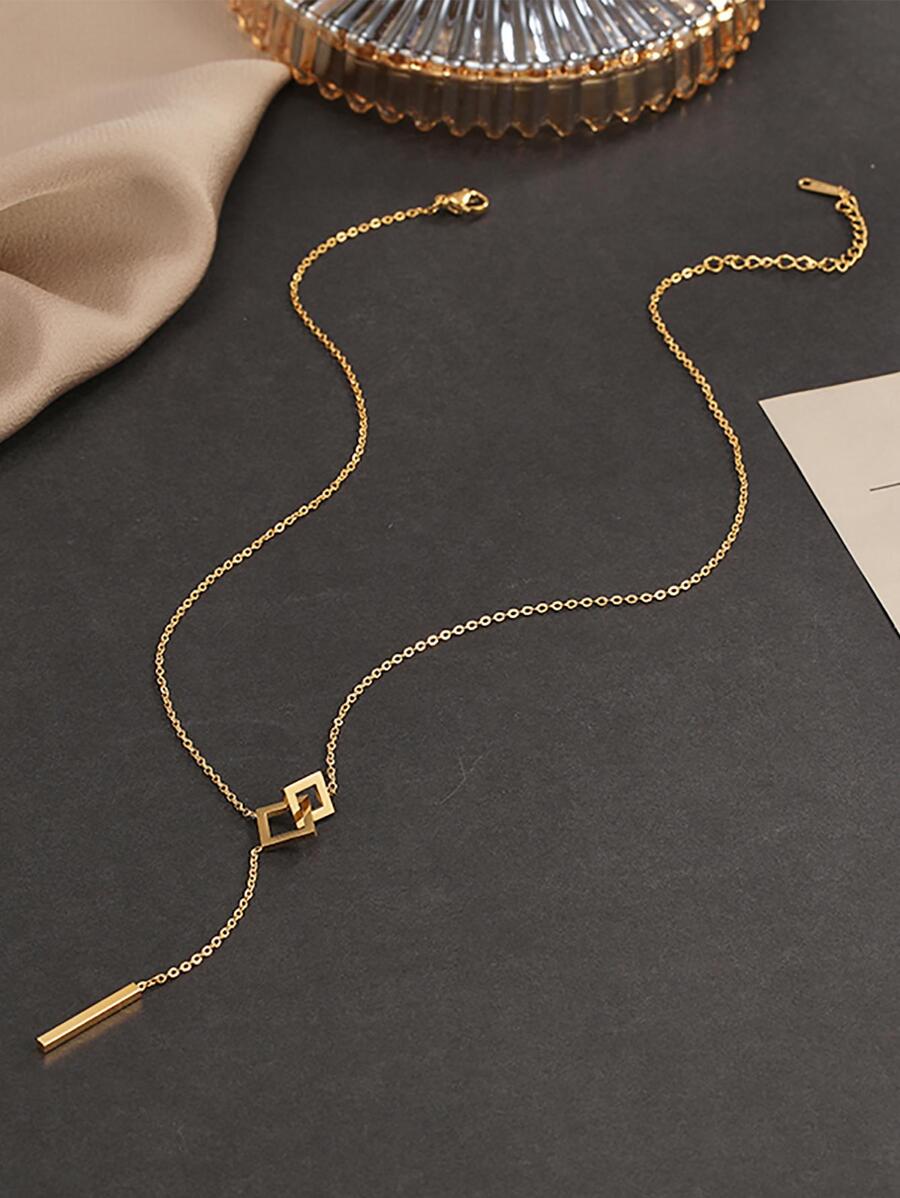 Tilted Square Necklace