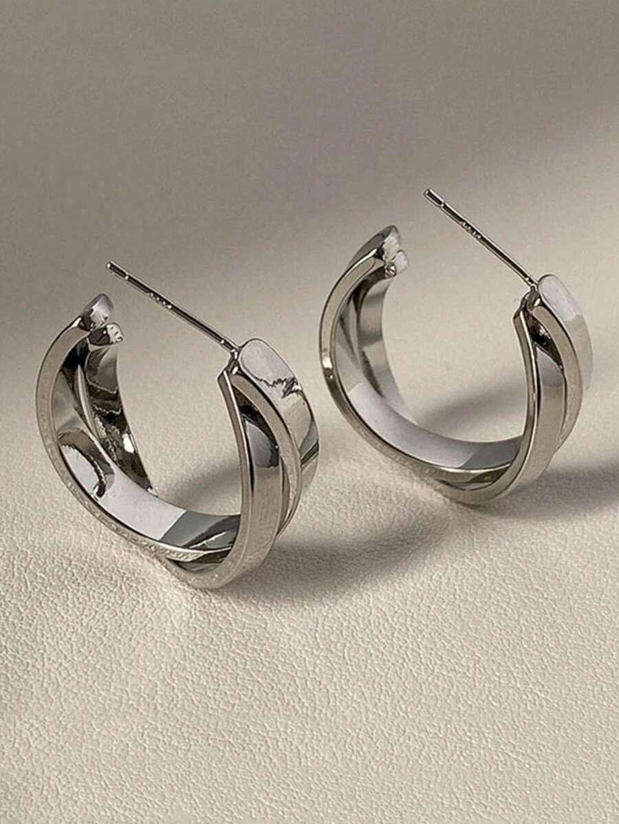 Eclipse Earrings (Silver) - Muse Jewelry