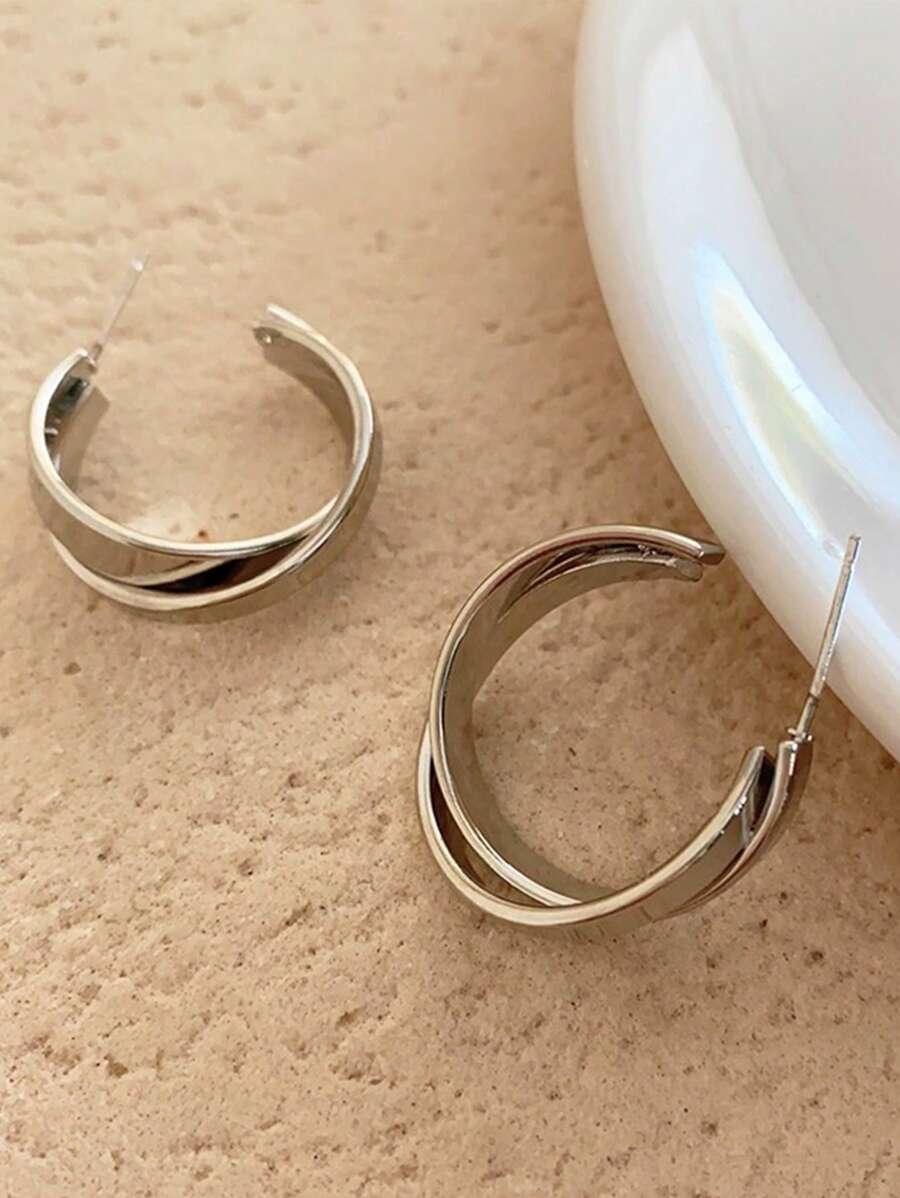 Eclipse Earrings (Silver) - Muse Jewelry