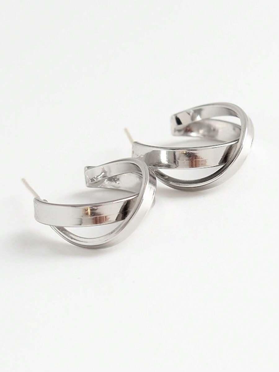 Eclipse Earrings (Silver) - Muse Jewelry