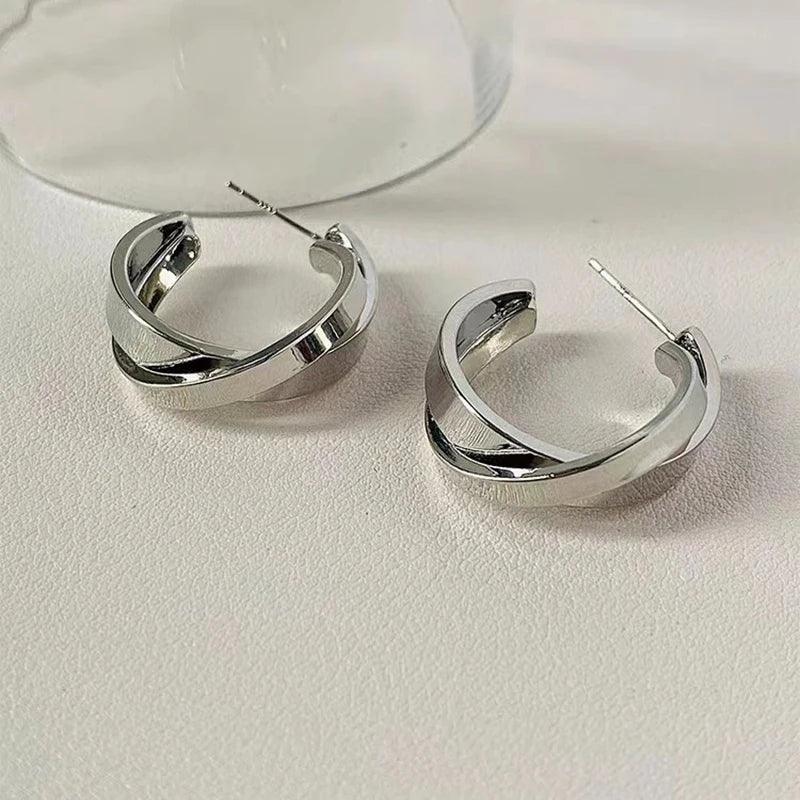 Eclipse Earrings (Silver) - Muse Jewelry